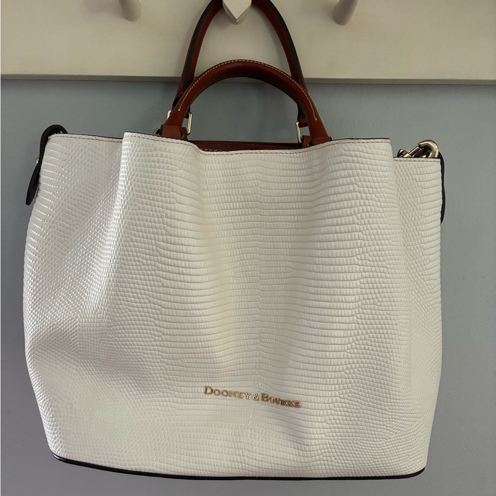 Dooney and Bourke City Lafayette Large Embossed Barlow Satchel